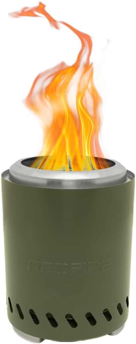 tafelvuur voor buiten compact in groen, Ø21 x h24,5 cm
