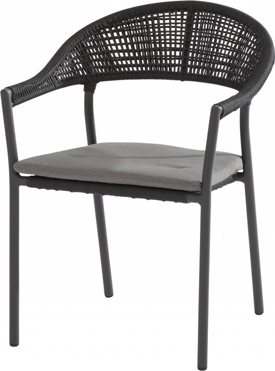 taste 4so sienna stapelbare tuinstoel mid grey
