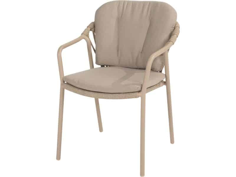 Taste by 4 Seasons Manitoba stapelbare tuinstoel - latte