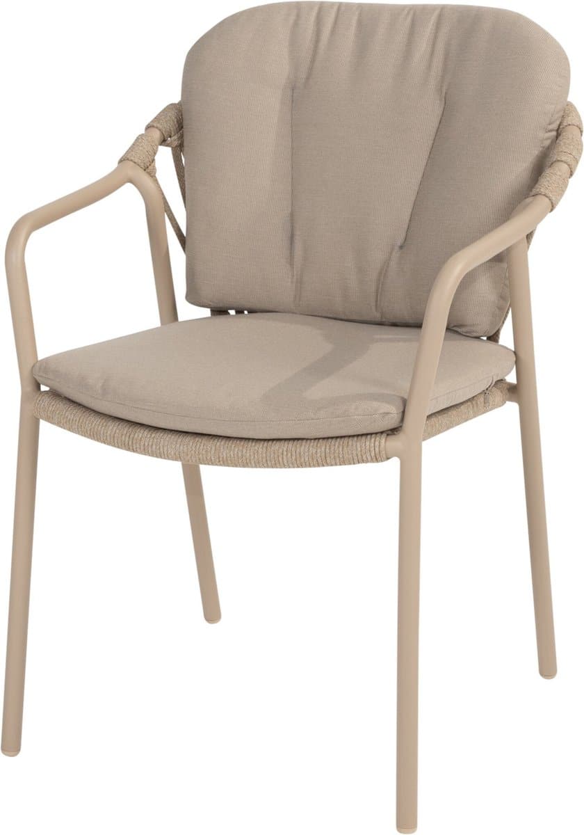 taste by 4 seasons manitoba stapelbare tuinstoel latte