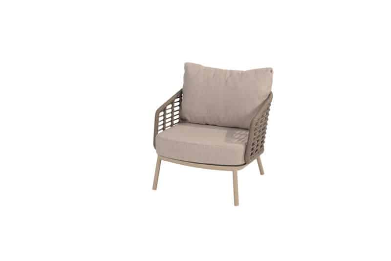 taste puglia 2 x lounge stoel en 1 x organische 3 zits lounge bank latte 4so 4so