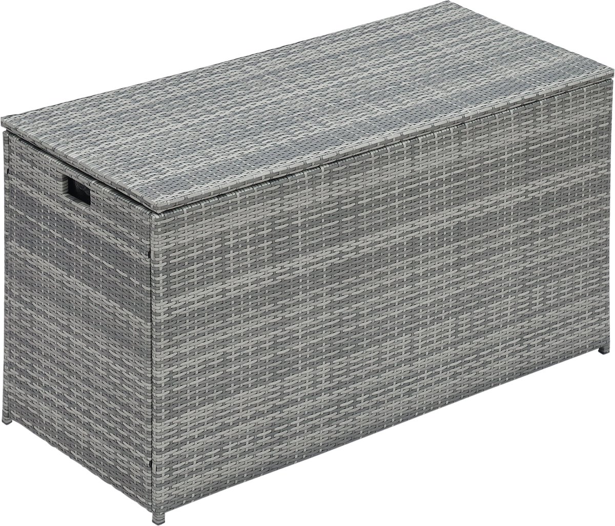 teamson home kussenbox grote weerbestendig opbergbox tuin opslag tuinmeubelen tot 700l opslagcapaciteit