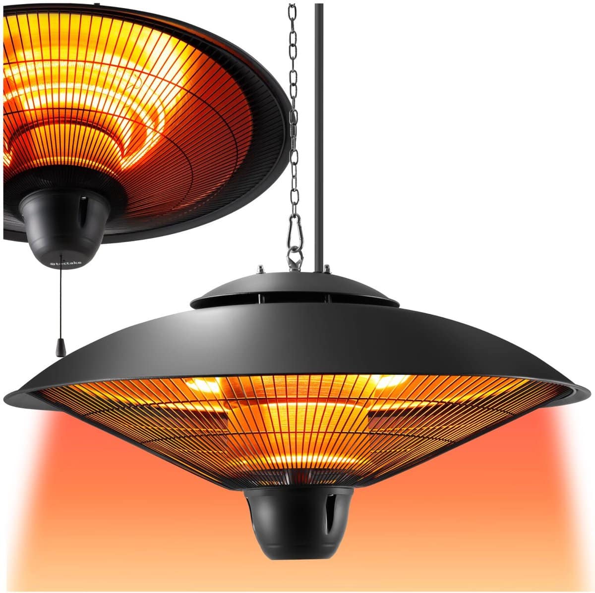 tectake® hangende infraroodstraler plafondverwarmer infraroodstraler voor buiten en binnen