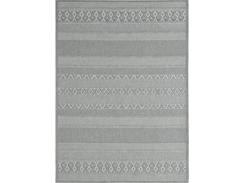 the carpet Calgary - robuust vloerkleed met modern design in boho-stijl, geschikt voor keuken & eetkamer, grijs, 240 x 340 cm