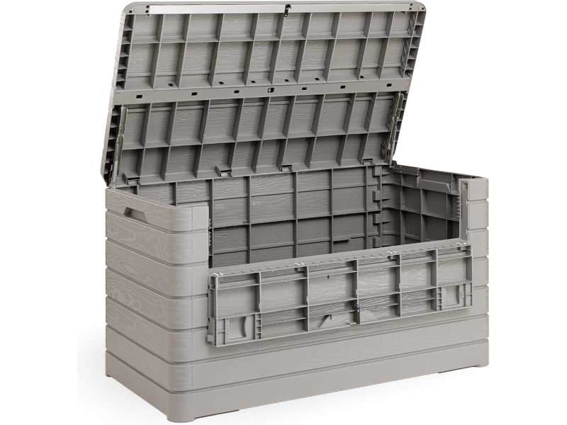 Toomax Dolomiti opbergbox met deksel - 970L - Grijs - Kunststof - Waterdichte kussenbox voor buiten in de tuin