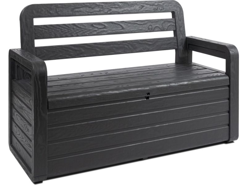 Toomax Foreverspring opbergbox - 263L - Antraciet - weer- en vorstbestendig - zeer geschikt als kussenbox voor in de tuin