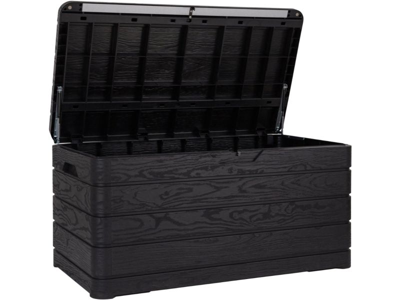 Toomax Kussenkist kussenbox Dolomiti - 500L - 146x82x85cm - Kunststof Grey Wood