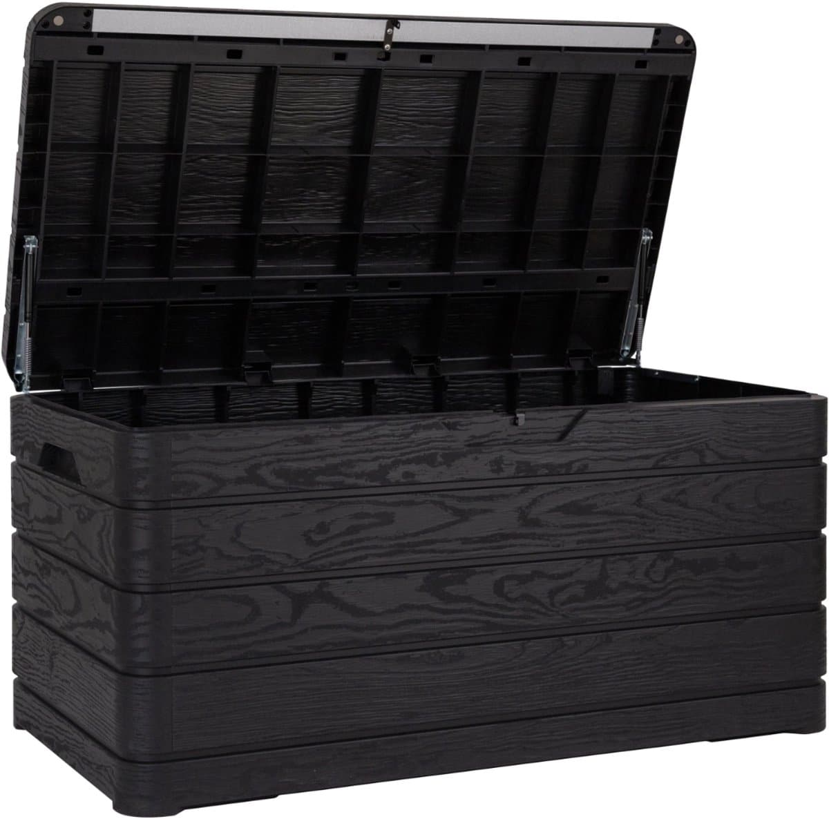 toomax kussenkist kussenbox dolomiti 500l 146x82x85cm kunststof grey wood