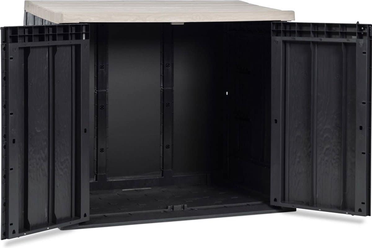 toomax stora way opbergbox en containerbox 2270l antraciet weer en vorstbestendig zeer geschikt als kussenbox of containerbox voor in de tuin