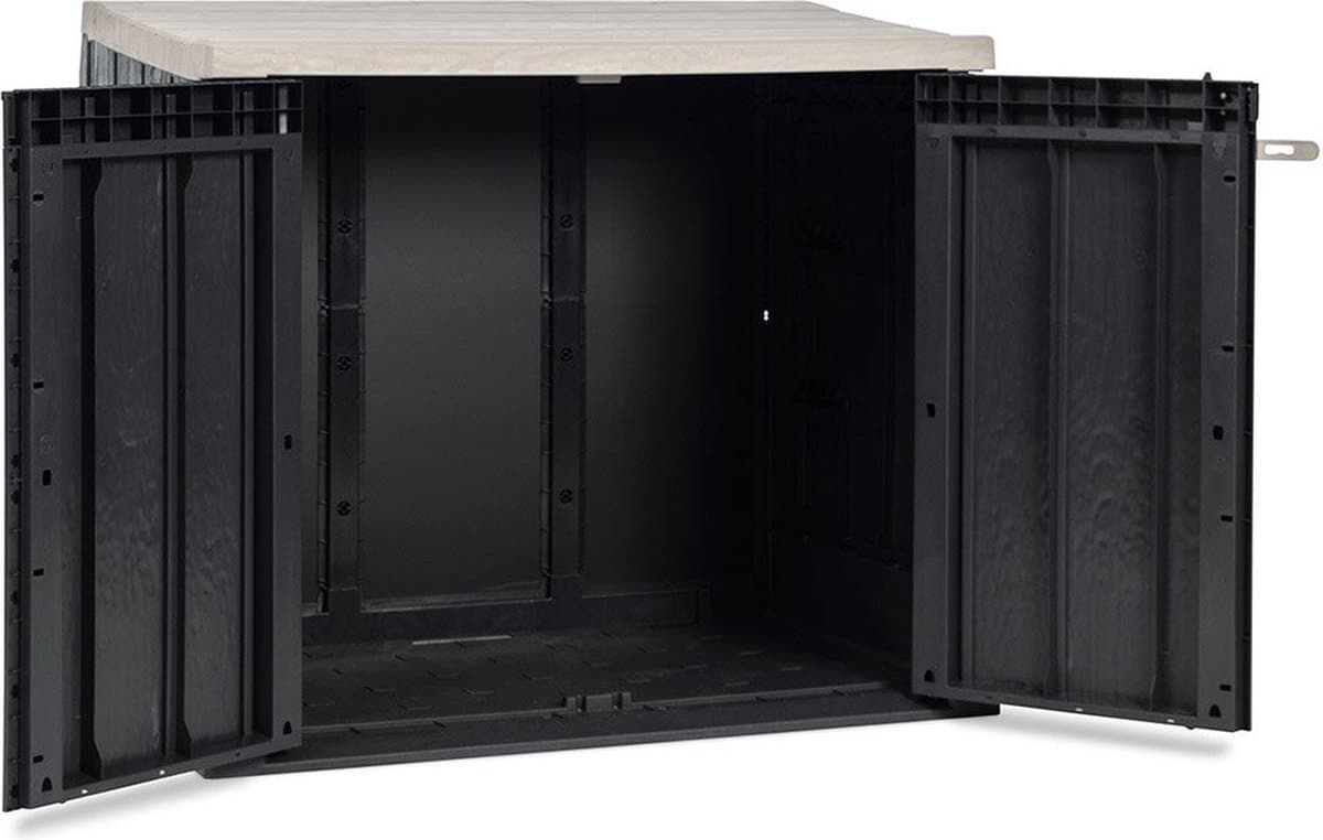 toomax stora way opbergbox en containerbox 2770l antraciet weer en vorstbestendig zeer geschikt als kussenbox of containerbox voor in de tuin