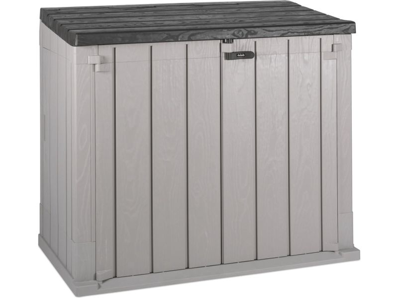 Toomax Stora Way opbergbox en containerbox - 842L - 130x75x110 - Grijs - weer- en vorstbestendig - zeer geschikt als kussenbox of containerbox voor in de tuin