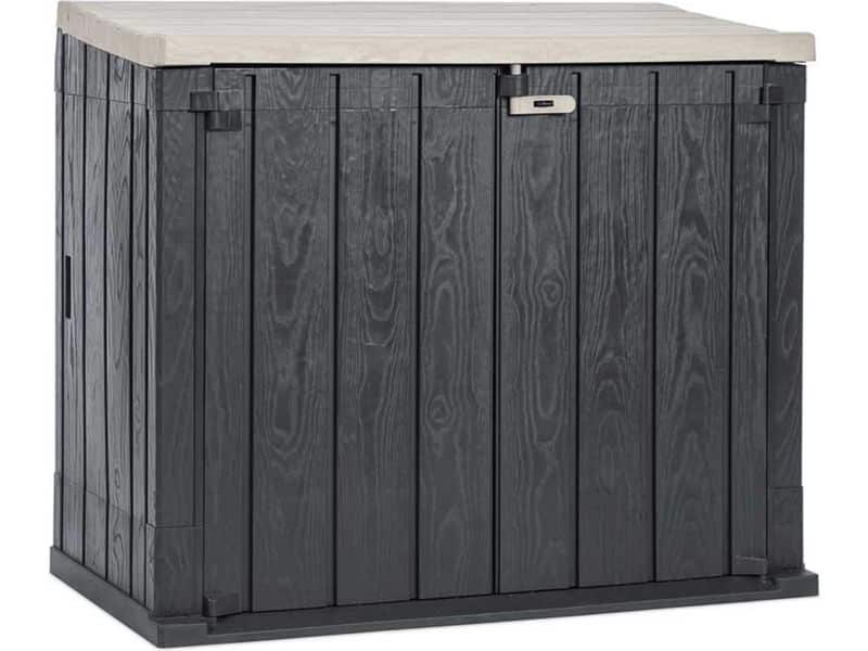 Toomax Stora Way opbergbox en containerbox - 842L - Antraciet - weer- en vorstbestendig - zeer geschikt als kussenbox of containerbox voor in de tuin