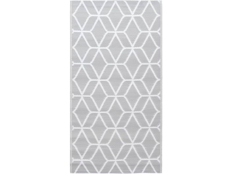 Trendy Buitenkleed Tuinkleed Vloerkleed voor Tuin en Terras - Grijs PP Materiaal