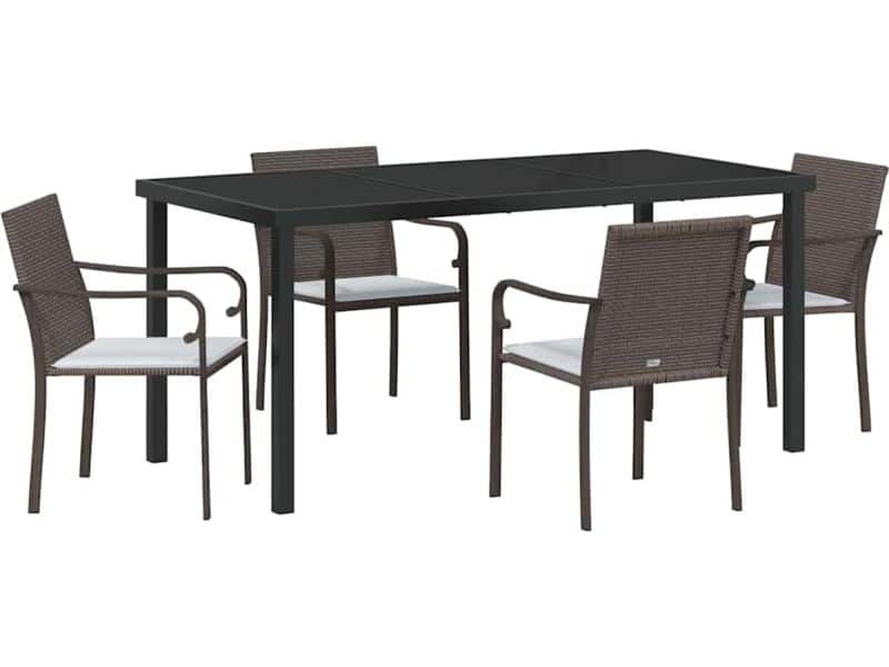 Tuin Eetset 5 pcs | Tuinset | Tuinmeubelset | Zitgroep