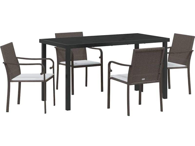 Tuin Eetset 5 pcs | Tuinset | Tuinmeubelset | Zitgroep