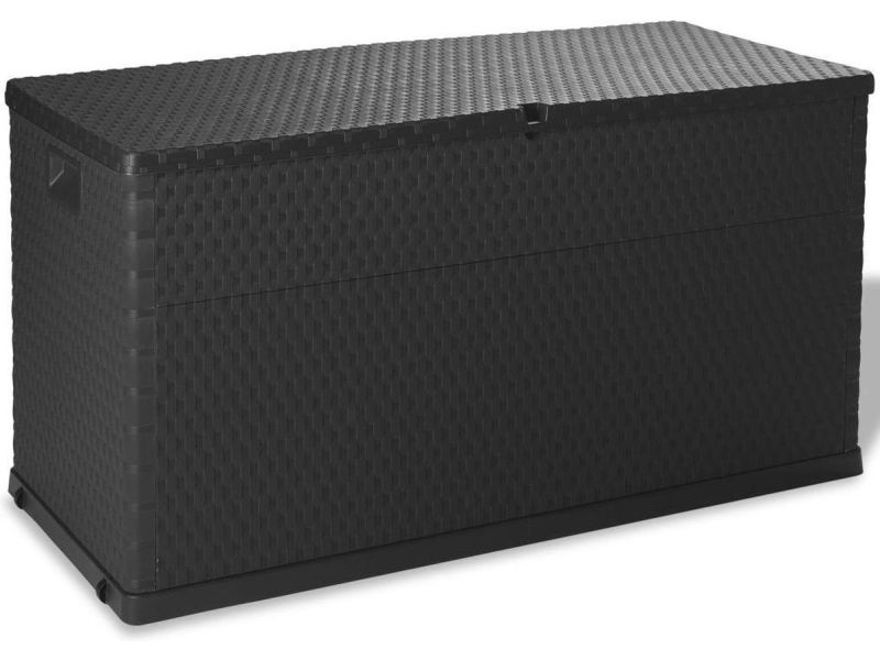 Tuinbox Opbergbox Kussenbox Buitenbox Rattan Antraciet