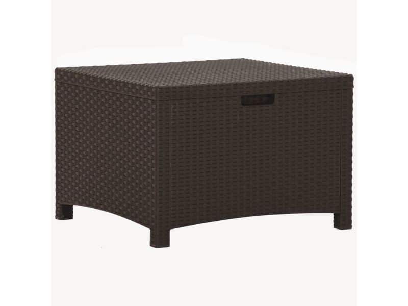 Tuinbox Opbergbox voor Buiten - 60x54x41 cm Bruin Rattan