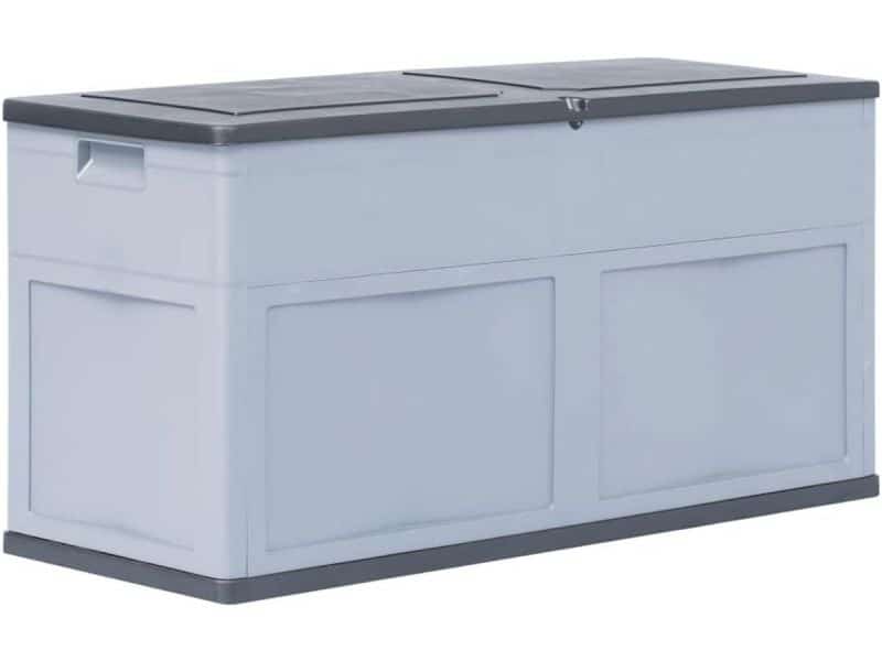 Tuinbox Opslagbox Grijs Zwart - Voor Kussens, Dekens en Tuinaccessoires