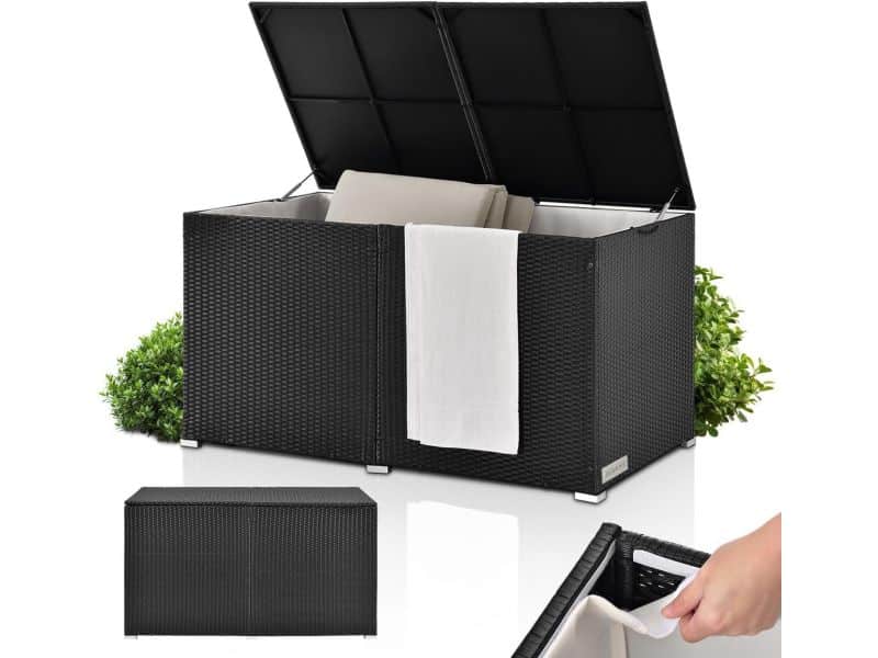 Tuinopbergbox met automatische deksel - 950 L kussenbox voor je tuin