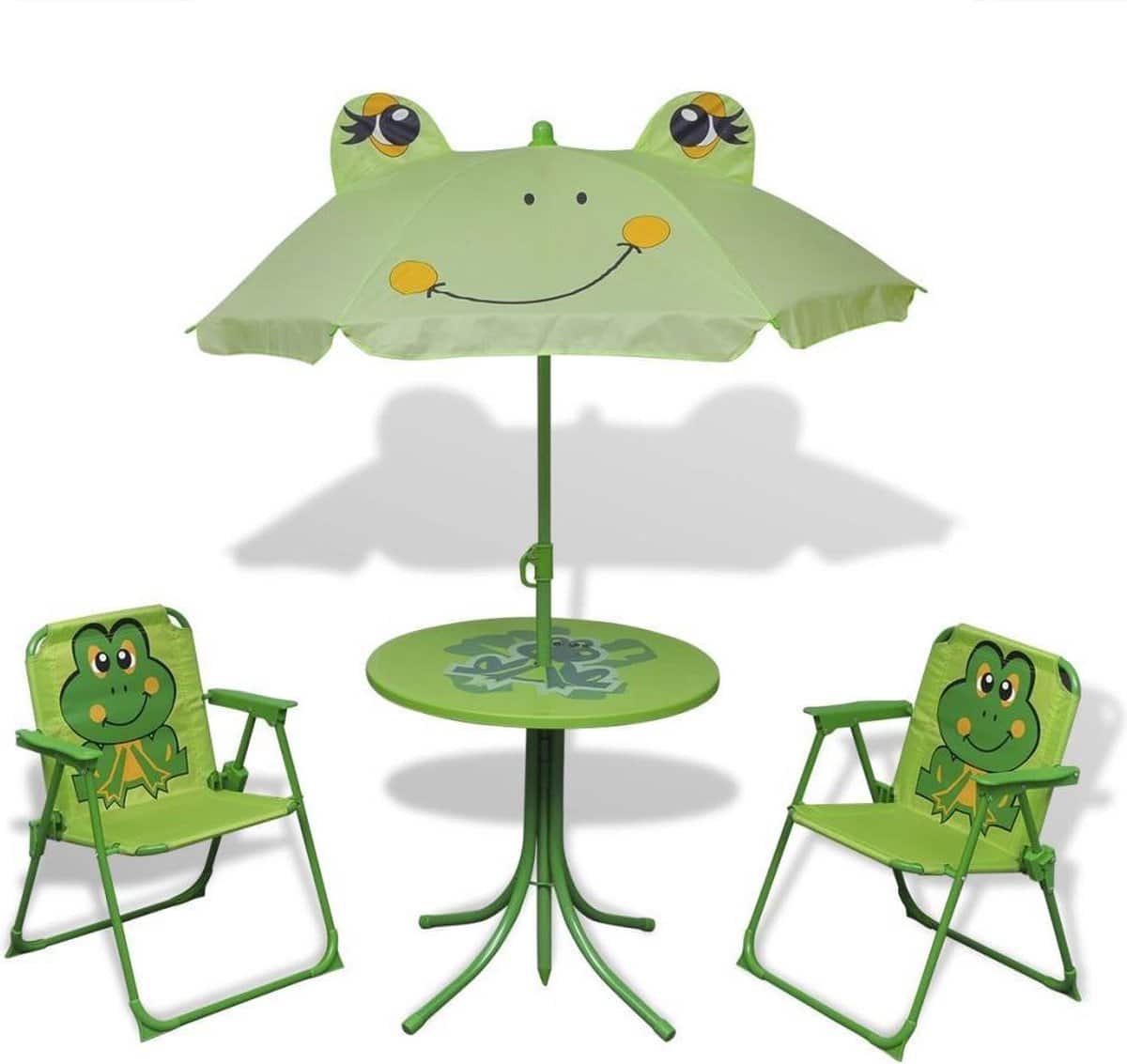tuinsetje voor kinderen met parasol / tuin setje tafel