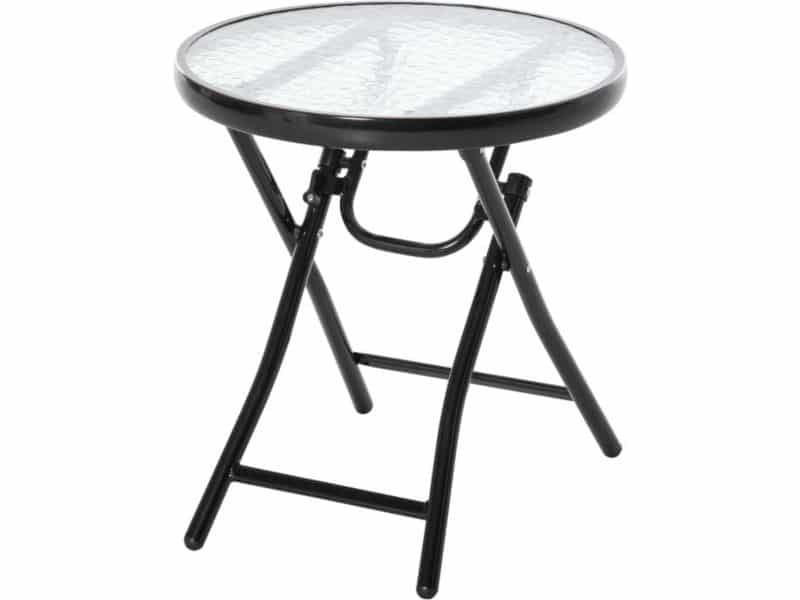 Tuintafel met glazen blad - Tafel - Tuinmeubelen - Bistroset