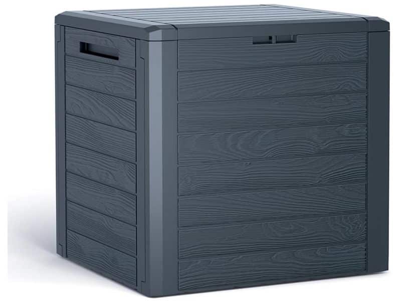 Unyqoos® Ruime weerbestendige opbergbox voor buiten met zitfunctie en klikmontage