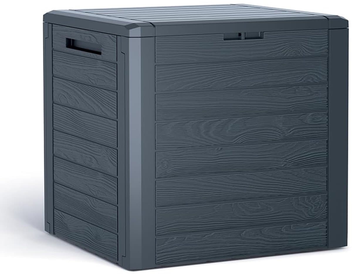 unyqoos® ruime weerbestendige opbergbox voor buiten met zitfunctie en klikmontage