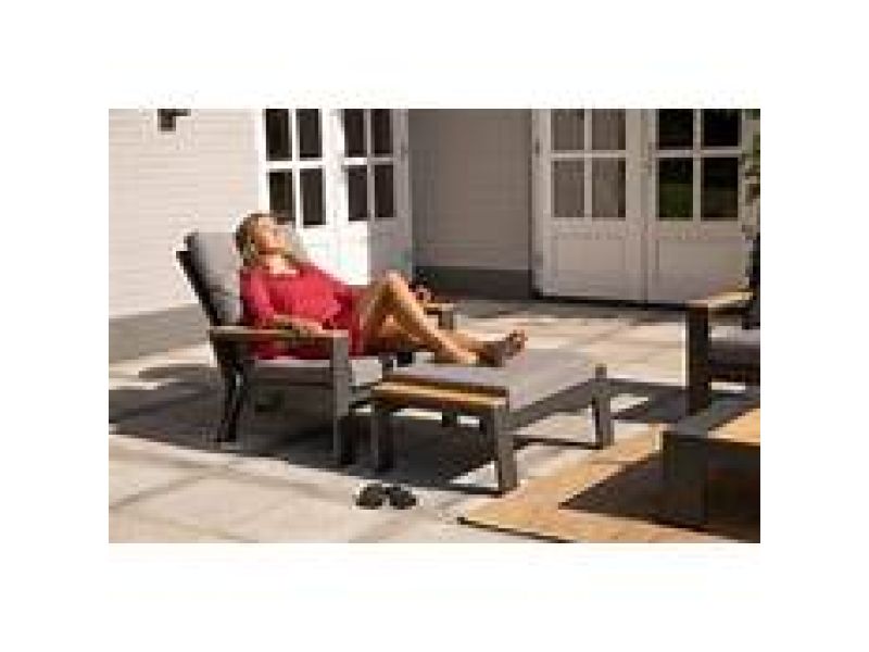 Valerie voetenbank antraciet Exotan - Exotan