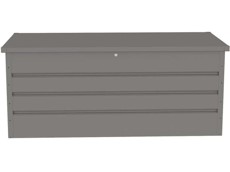 Vente-unique Opbergruimte voor tuin van grijs gegalvaniseerd staal - 750L - TOMASO