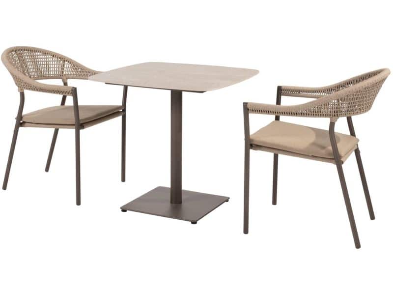 Vermont Sienna bistro dining tuinset 3 delig keramiek terre Taste