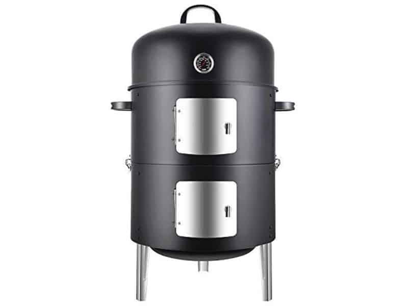 Verticale Houtskool Roker 17 Inch - Heavy Duty BBQ Grill