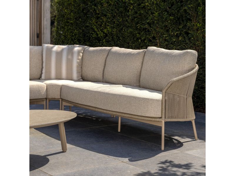 Vic Florence hoek loungeset 6 delig keramiek latte Taste 4SO