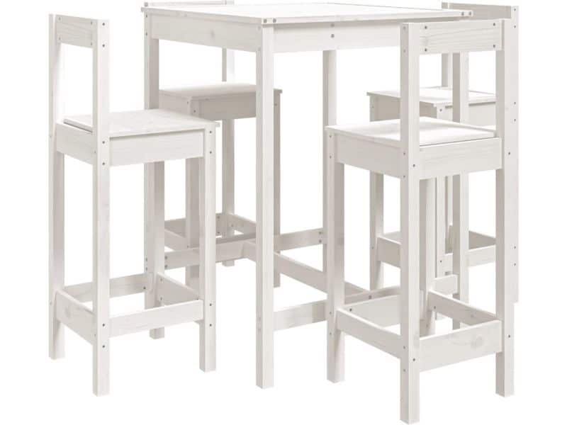 vidaXL - 5-delige - Barset - massief - grenenhout