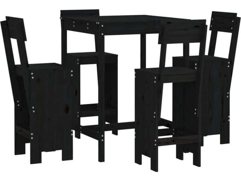 vidaXL - 5-delige - Barset - massief - grenenhout