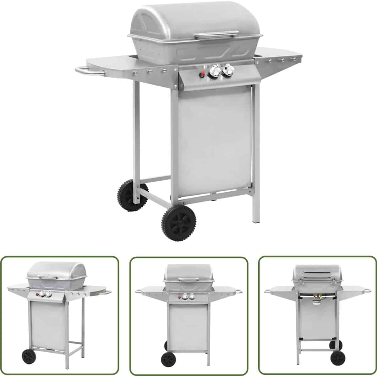 vidaxl bbq gasbarbecue gasbarbecue en grill met 2