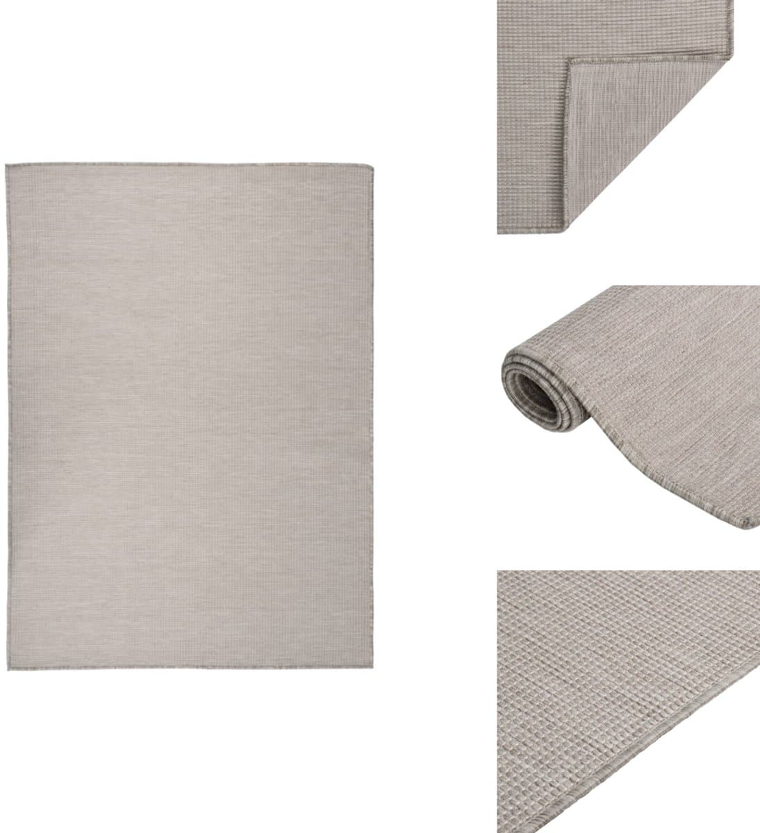 vidaxl buitenkleed buitenkleden tuinkleed platgeweven buitenkleed buitenkleed platgeweven 200×280 cm taupe
