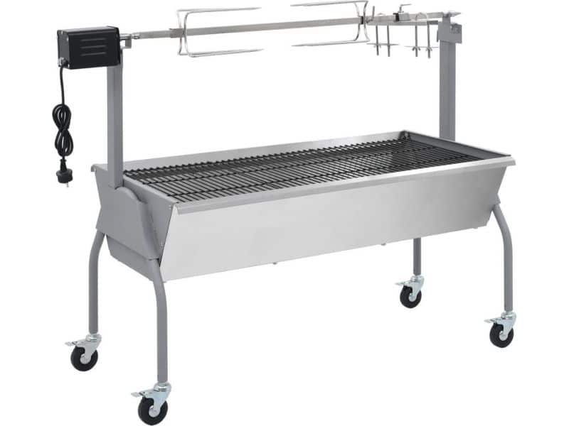 vidaXL Draaispit barbecue met elektrische motor