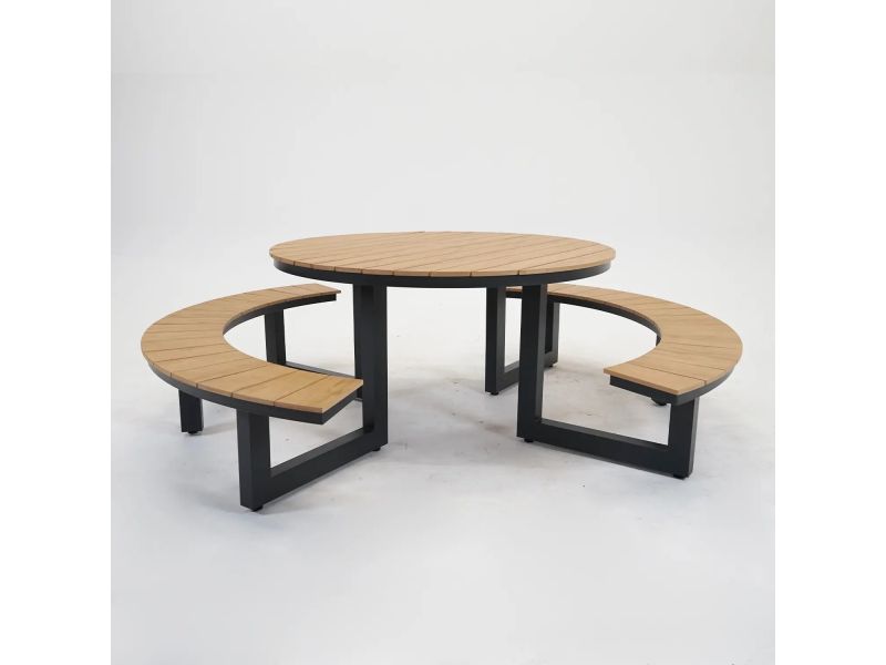 Vita Massa Picknicktafel Rond Picknickset