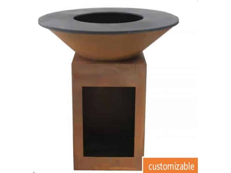 Viva Vuurschaal/barbecue Balora 2-in-1 Cortenstaal