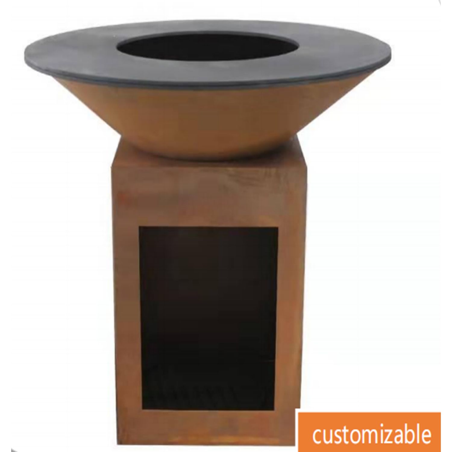 viva vuurschaal/barbecue balora 2 in 1 cortenstaal