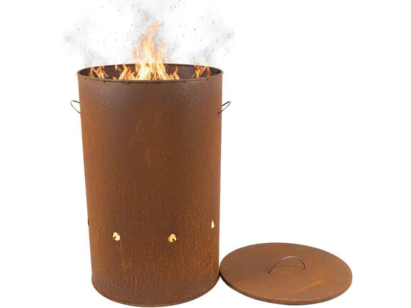 Vuurton - roodbruin - staal - 60x38,5 cm - voor buiten