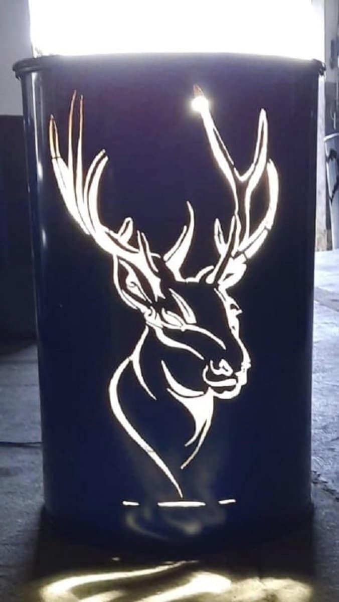 vuurton voor buiten handgemaakte vuurbak met roestkleur