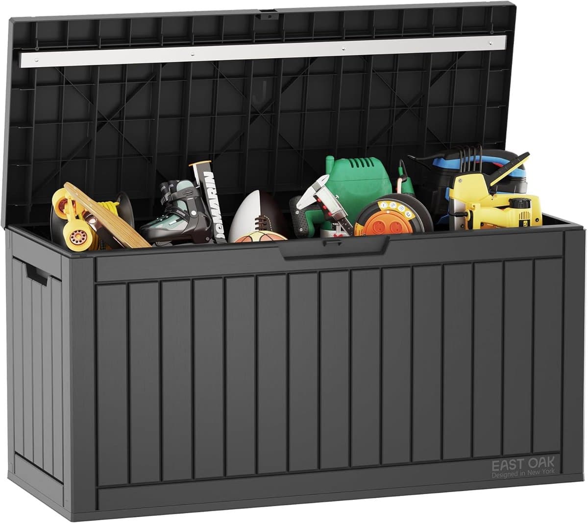 waterdichte opbergbox voor tuin, balkon en terras 227 liter kussenbox weerbestendig en uv beschermd 107 x 43 x 55 cm