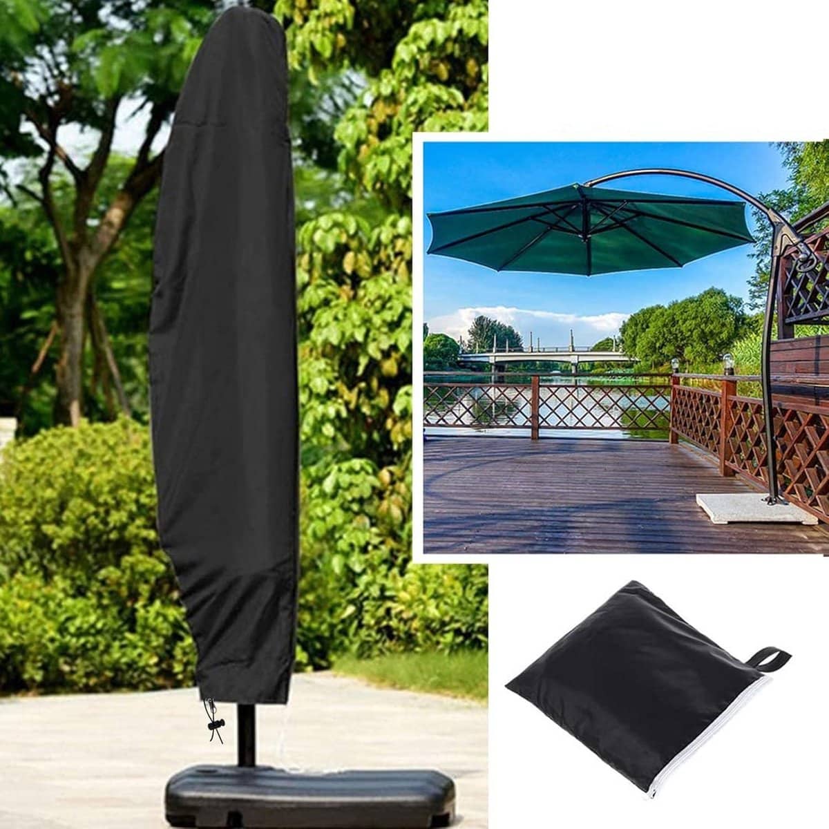 waterdichte patio paraplu covers met rits parasolhoes cantilever 210d