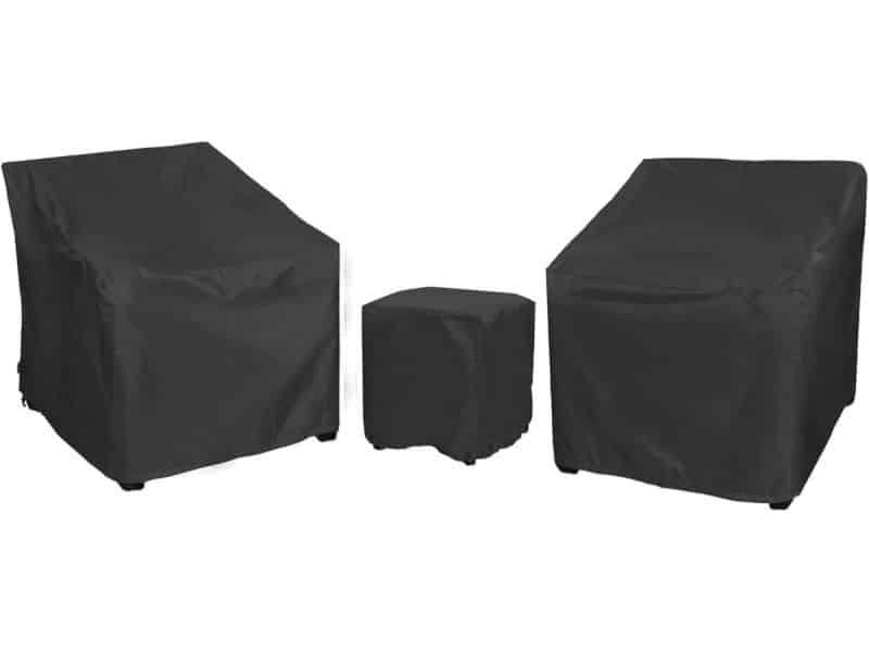 Waterdichte Tuinmeubelhoezen voor 3-delige Bistroset, Set voor 2 Stoelen en