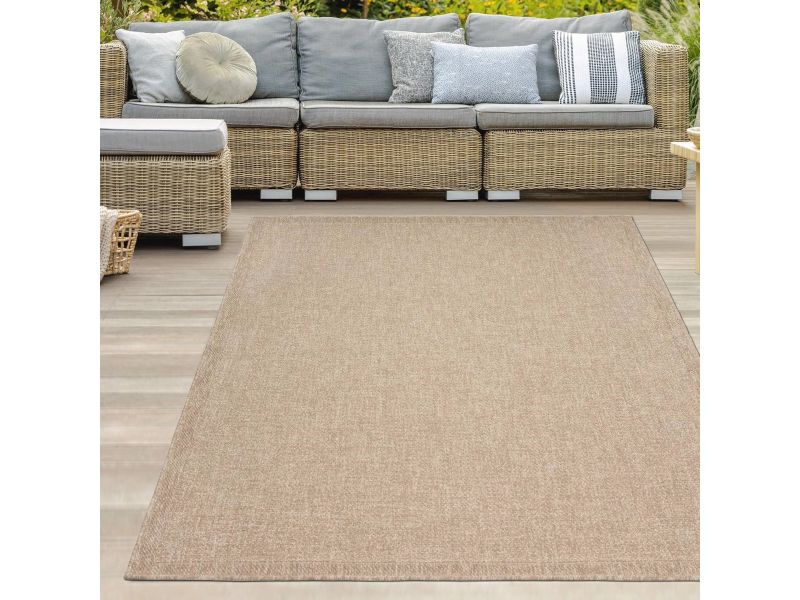 Weerbestendig buitenkleed, sisal-look, beige/naturel 160 x 230 cm