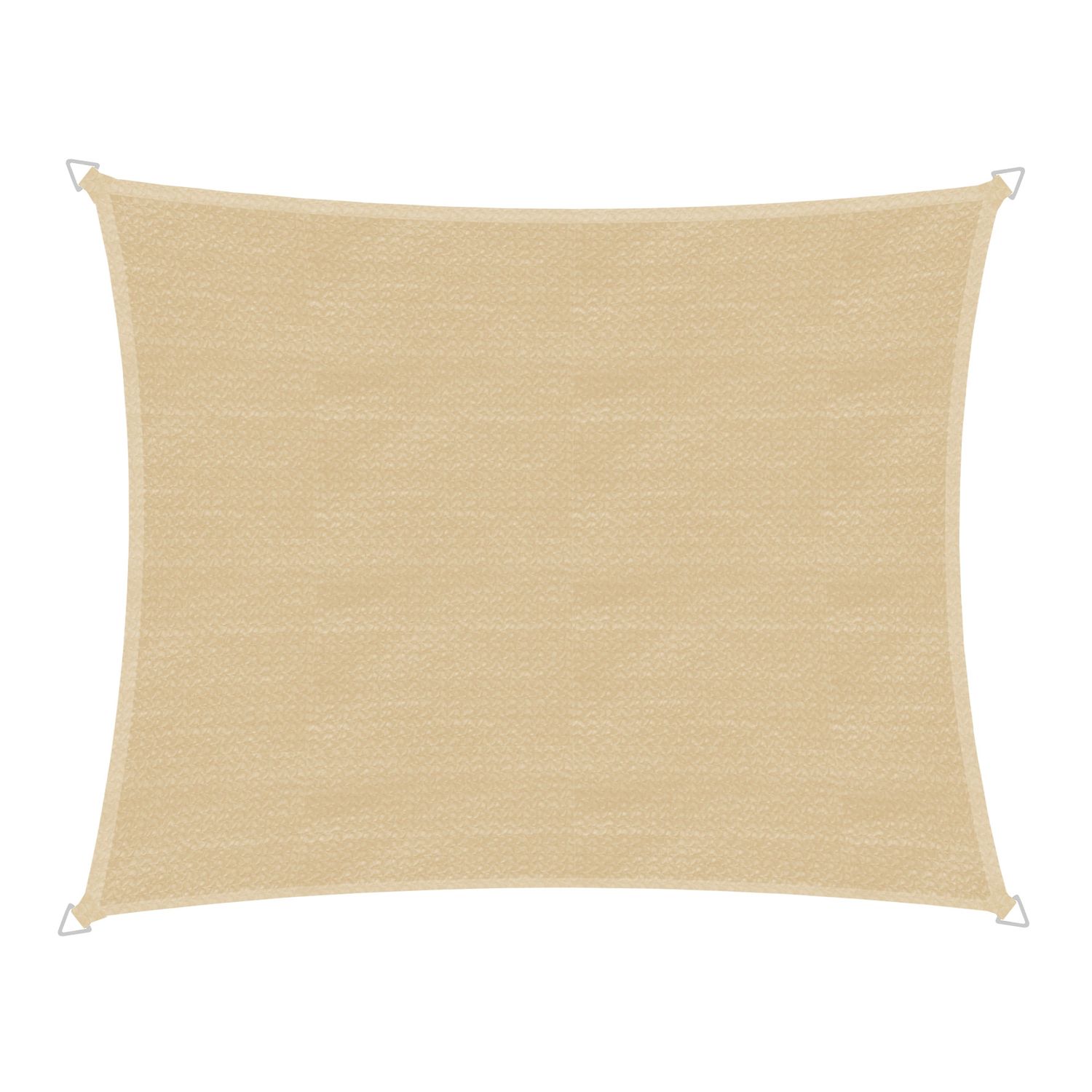 windhager schaduwdoek capri rechthoek champagne 4x5m