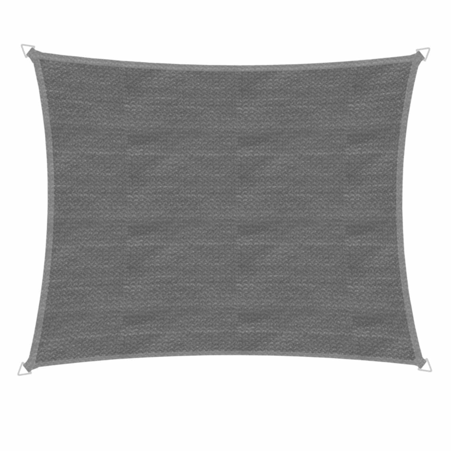 windhager schaduwdoek capri rechthoek grijs 4x5m