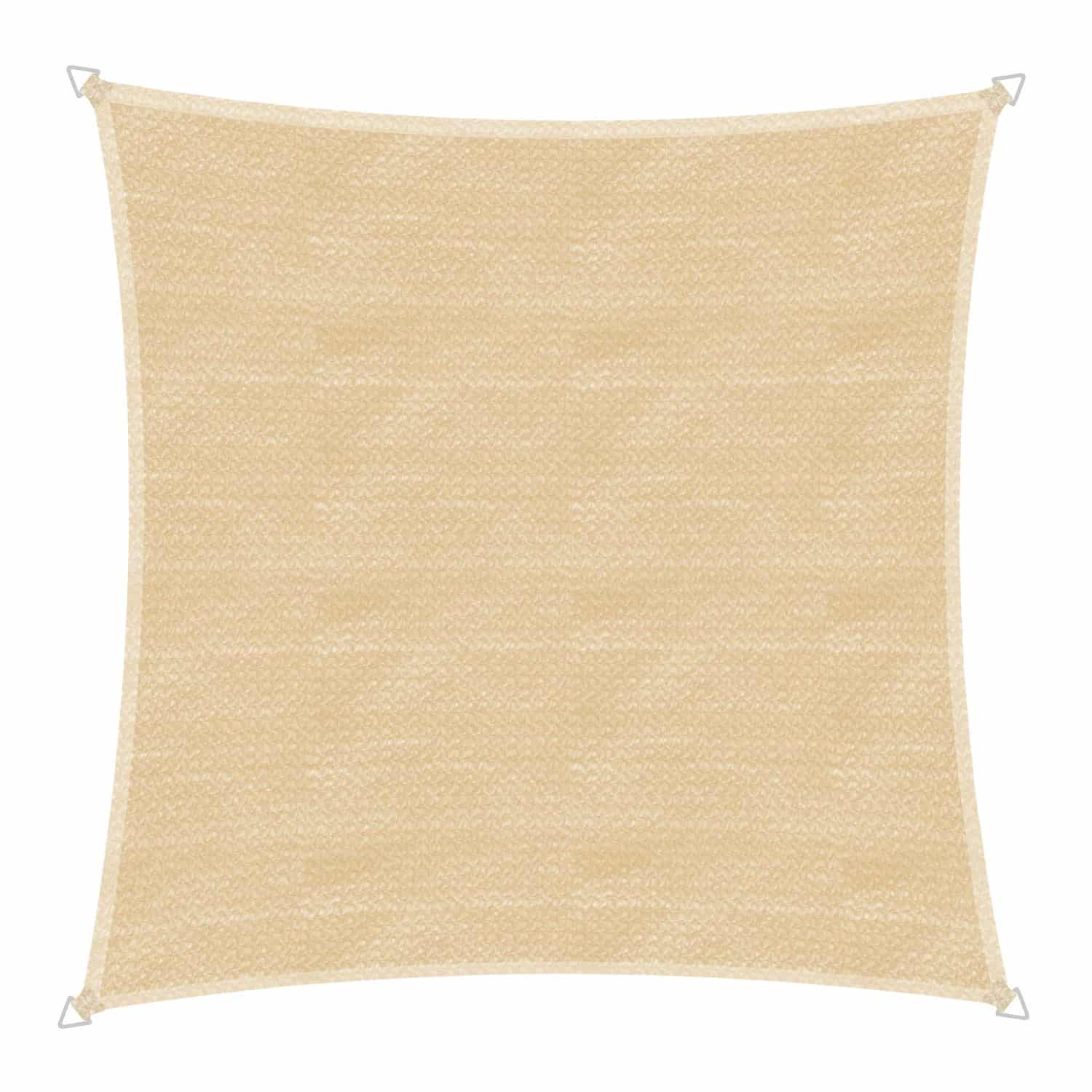 windhager schaduwdoek capri vierkant champagne 5x5m