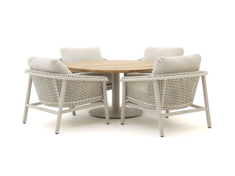 Zavelli Cuore ø 150cm low dining tuinset 5-delig - Laagste prijsgarantie!